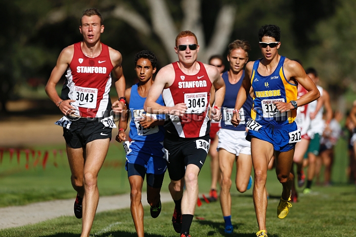 2014StanfordCollMen-63.JPG - College race at the 2014 Stanford Cross Country Invitational, September 27, Stanford Golf Course, Stanford, California.
